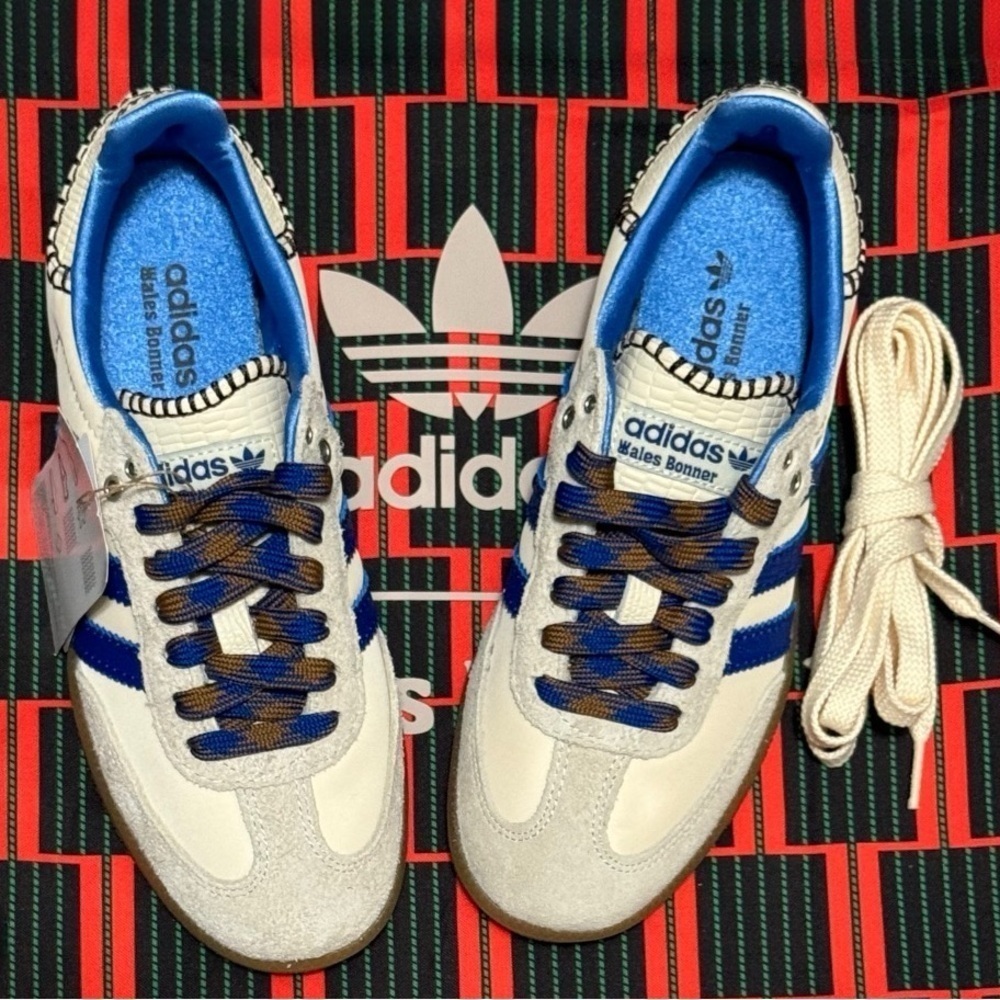 Adidas × Wales Bonner Samba Wonder Clay Royal Blue Women’s sneakers Size 4.5 NEW - Picture 9 of 15